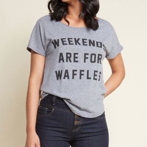 ModCloth Weekends Waffles Funny Leslie Knope Tee